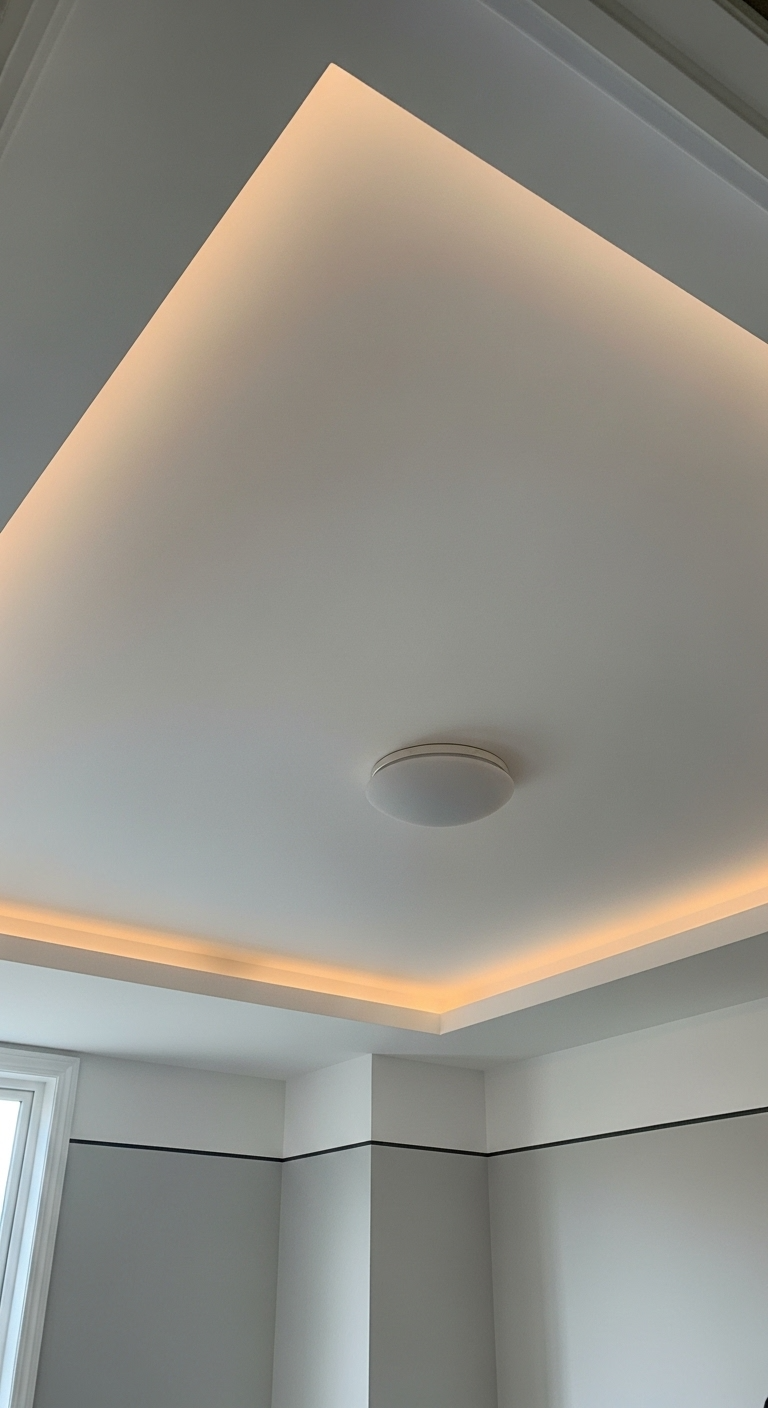 Forro residencial de gesso