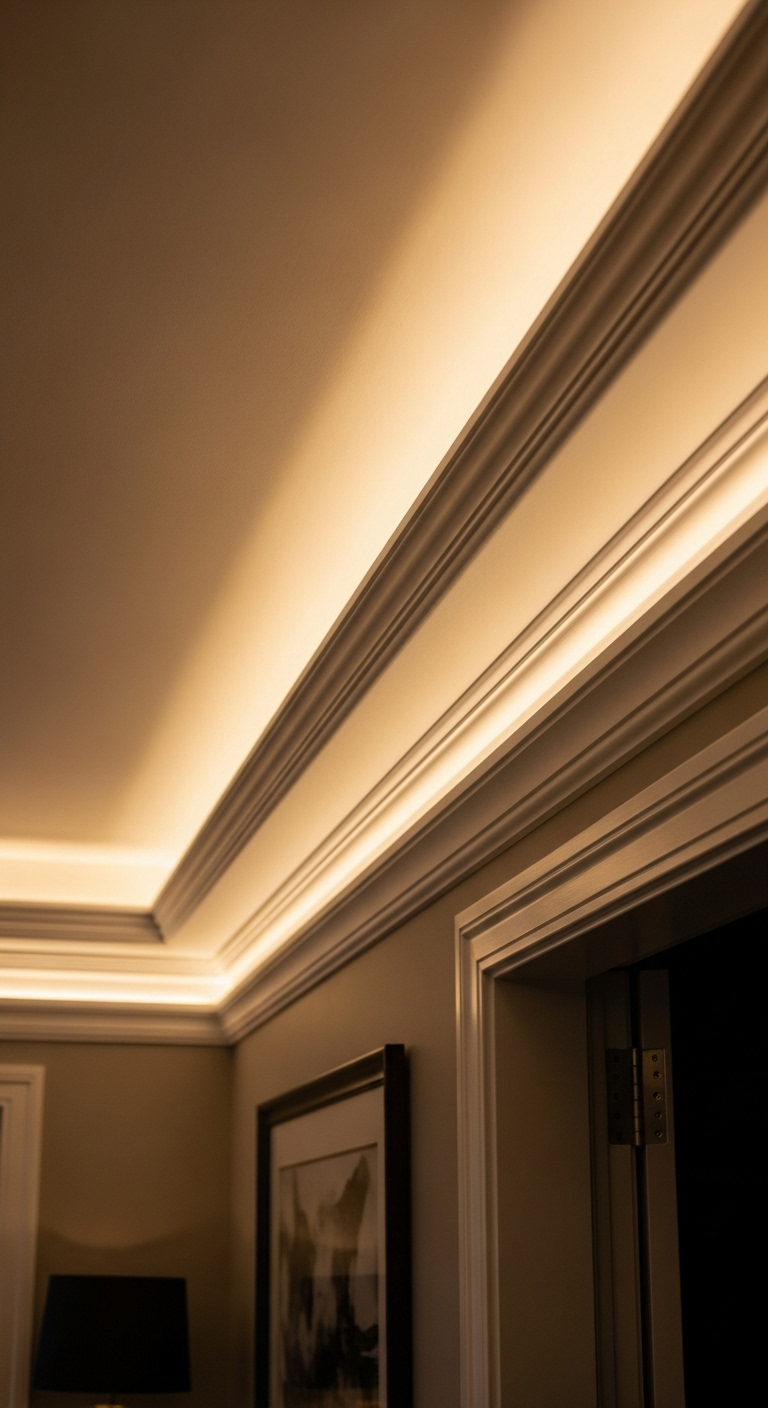 Sanca decorativa de gesso